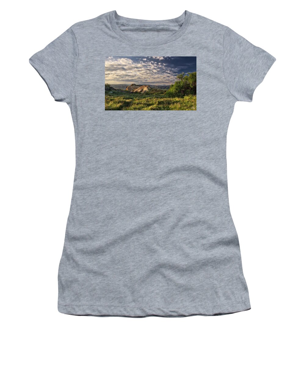 Simi Valley Women's T-Shirt featuring the photograph Simi Valley Overlook by Endre Balogh