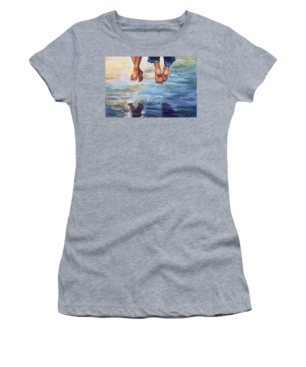 Love Women's T-Shirt featuring the painting Simply Together by Alina Malykhina