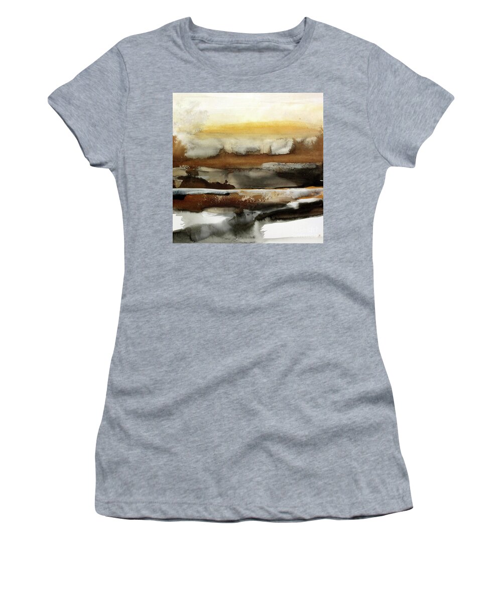 Original Watercolors Women's T-Shirt featuring the painting Sky Glow by Chris Paschke