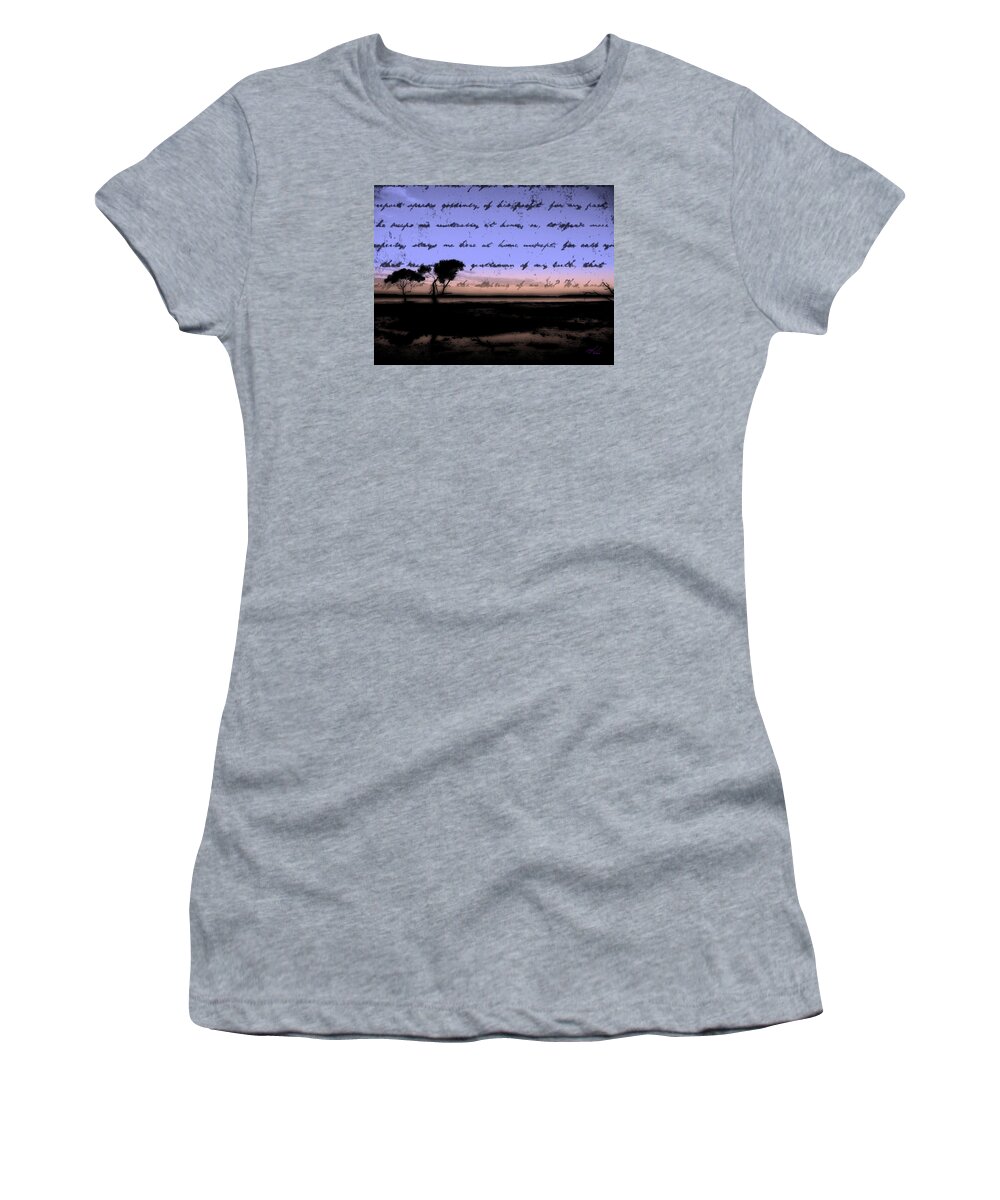 Ocean Women's T-Shirt featuring the photograph Sky Writing by Michael Blaine