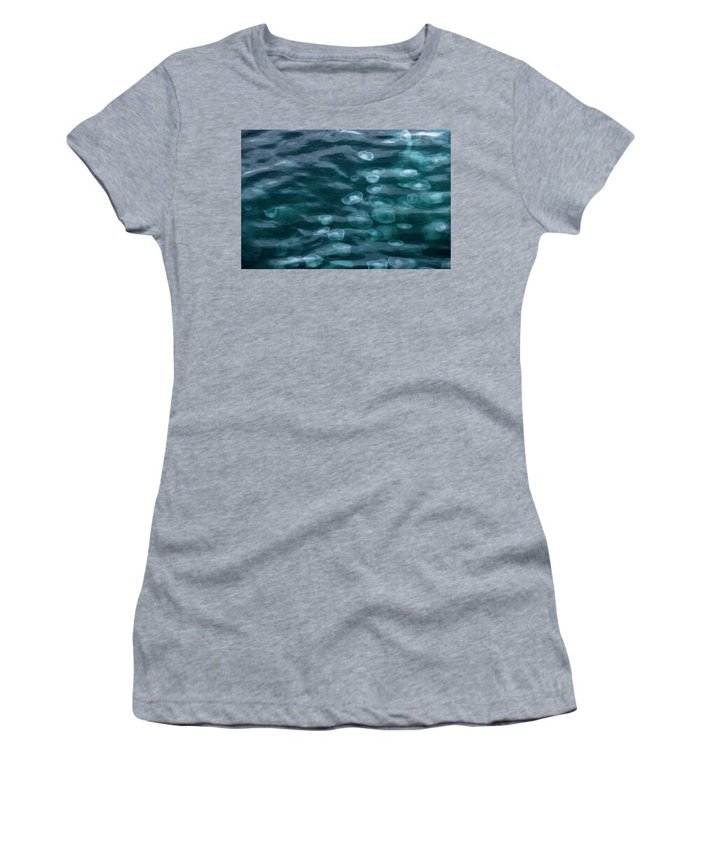 Jellyfish Women's T-Shirt featuring the photograph Smack of Jellyfish by Scott Slone