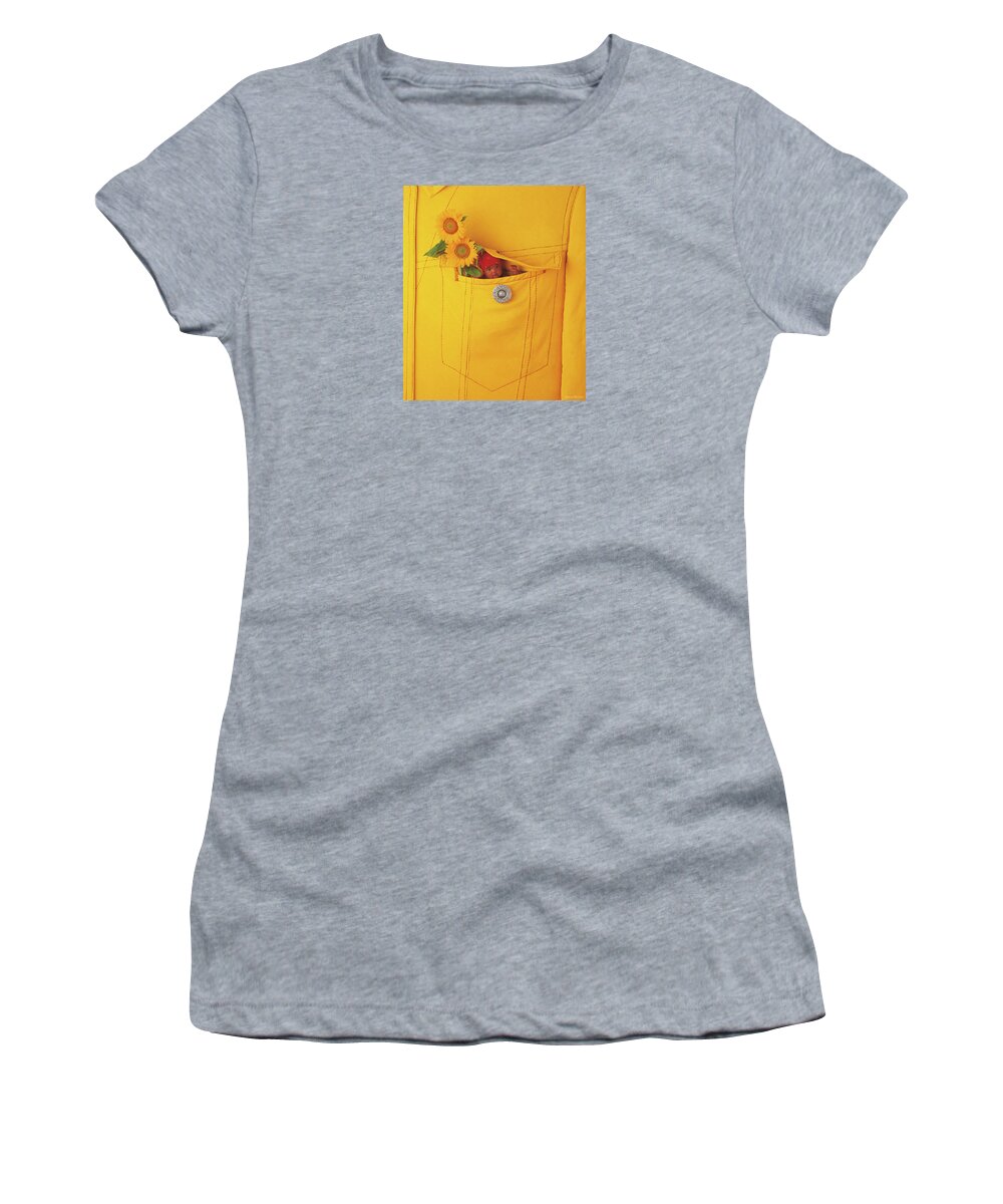Sunflowers Women's T-Shirt featuring the photograph Small Change by Anne Geddes