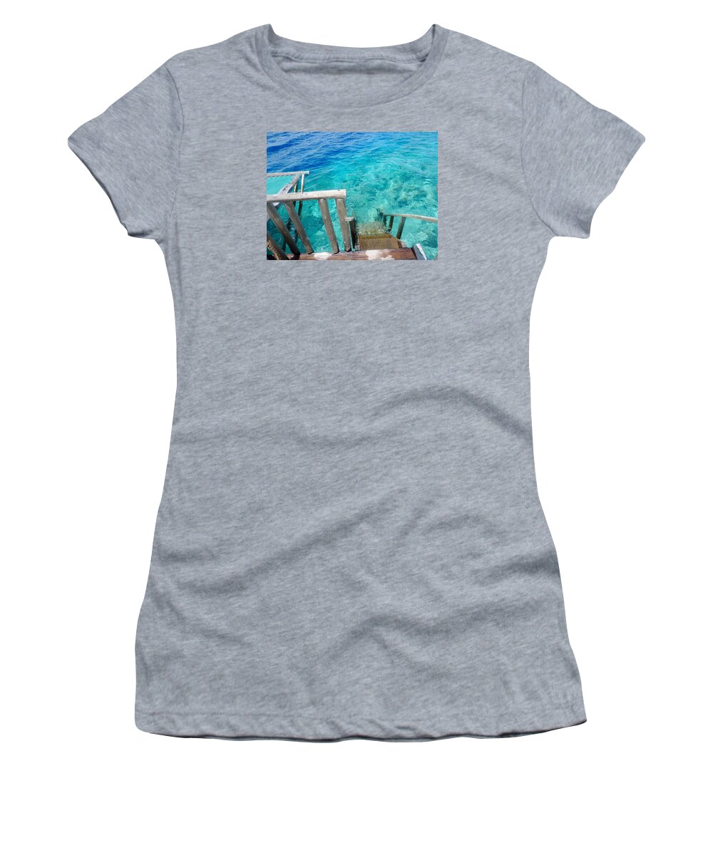 Snorkeling Women's T-Shirt featuring the photograph Snorkeling Reef by Tiffany Marchbanks
