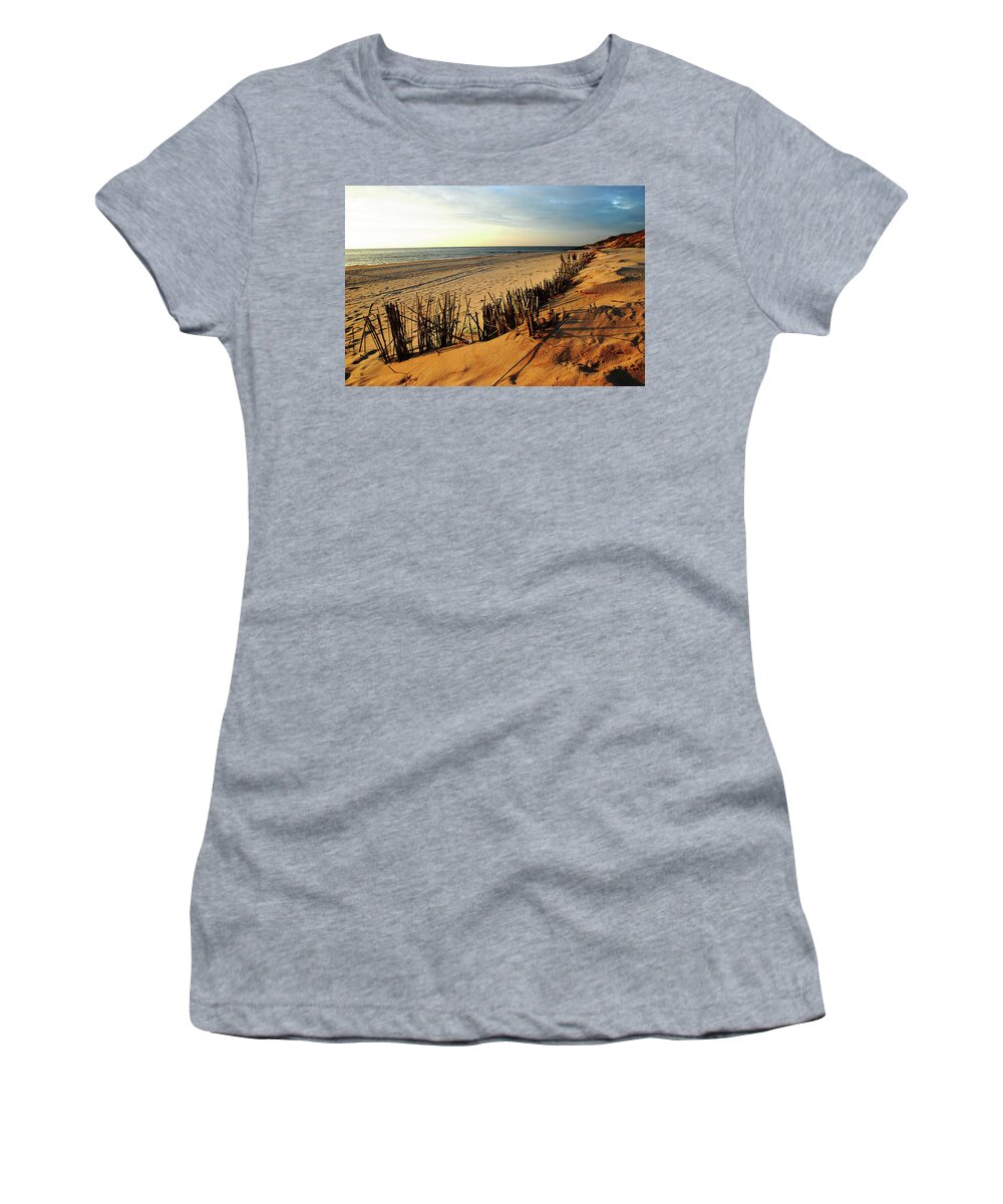 Beach Women's T-Shirt featuring the photograph So Calm by Hannes Cmarits