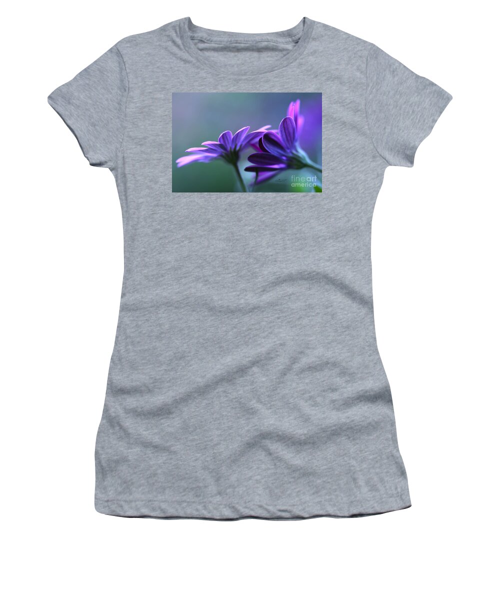 Photo Women's T-Shirt featuring the photograph Soft Touch by Jutta Maria Pusl