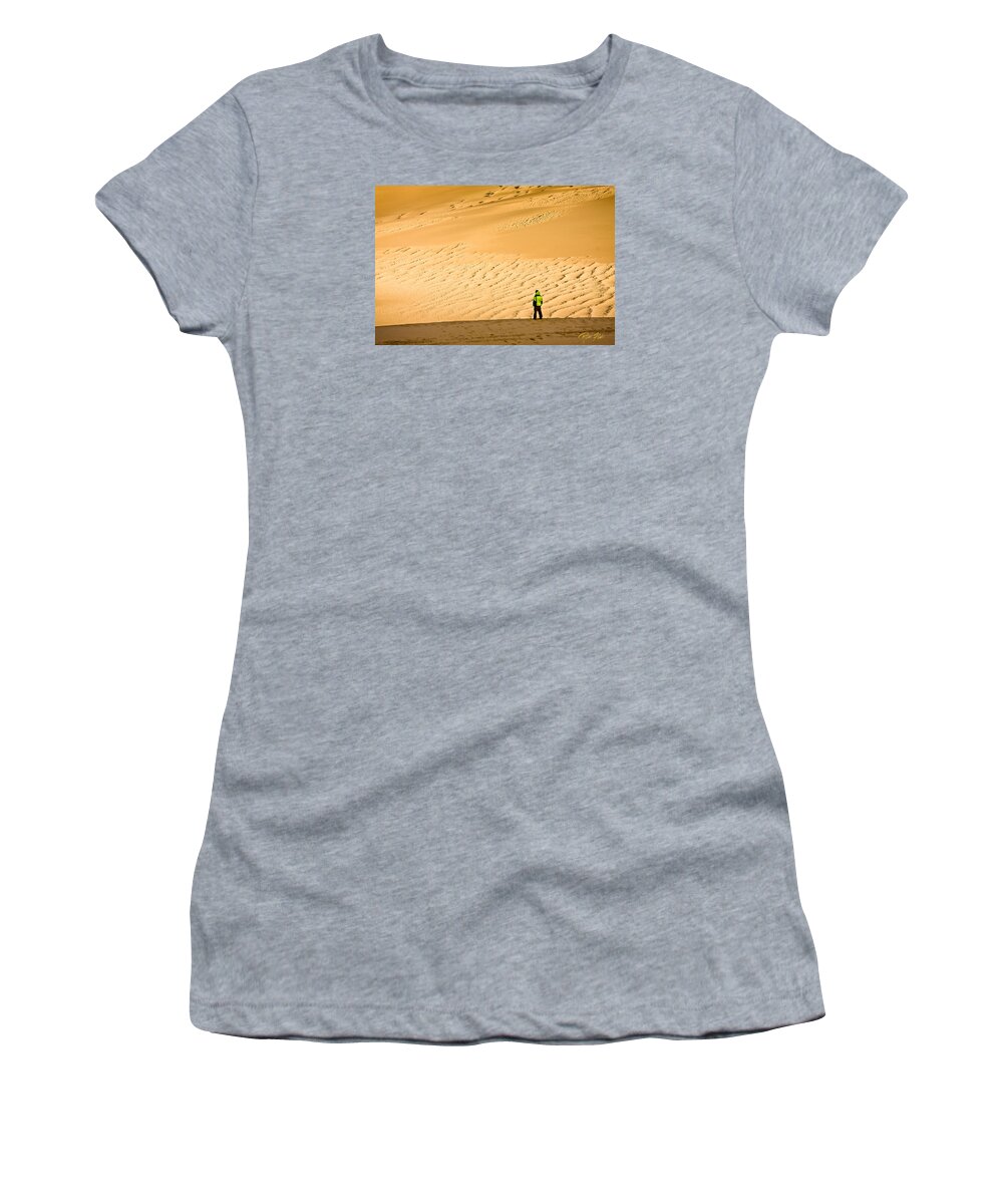 Colorado Women's T-Shirt featuring the photograph Solitude in the dunes by Rikk Flohr