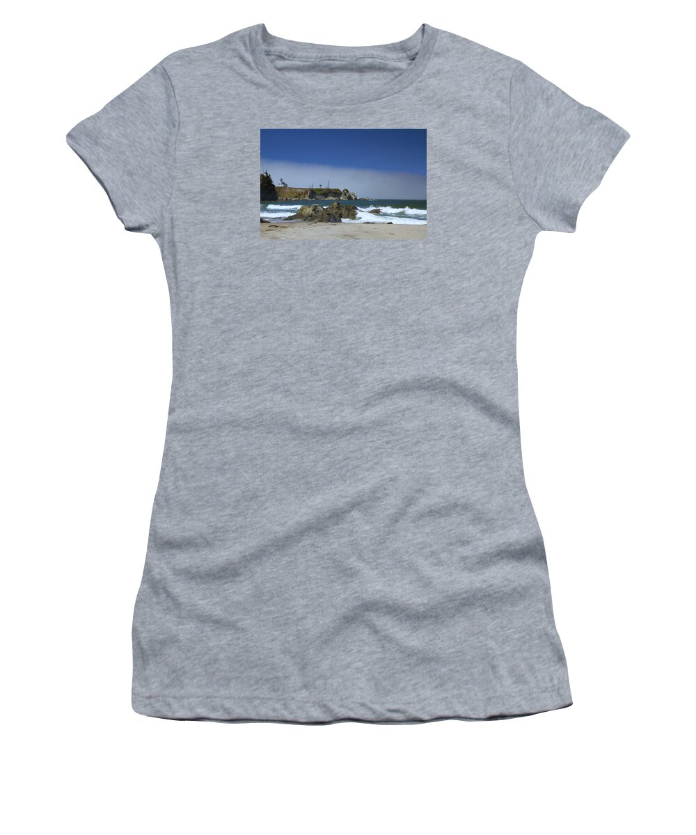 Oregon Coast Women's T-Shirt featuring the photograph Solitude by Tom Kelly