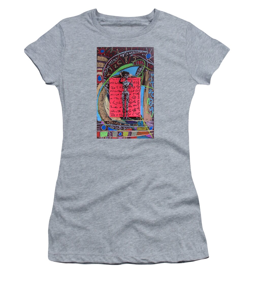 Herbal Tincture Women's T-Shirt featuring the painting Solomon's Seal Herbal Tincture by Clarity Artists