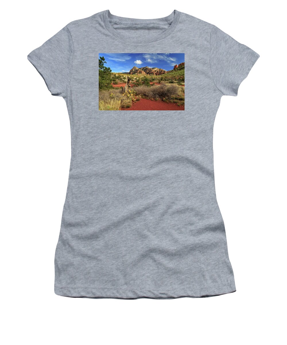 Cactus Women's T-Shirt featuring the photograph Some Cactus In Sedona by James Eddy