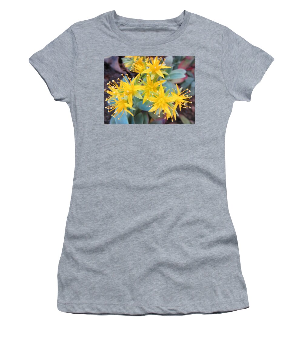 Flower Women's T-Shirt featuring the photograph Something Yellow by Vesna Martinjak