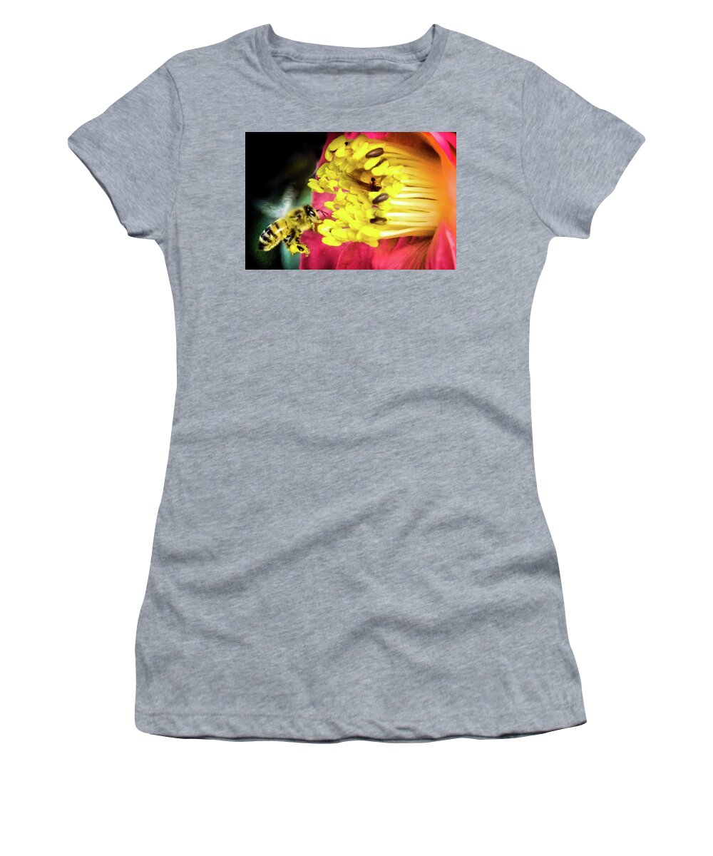 Honeybee Women's T-Shirt featuring the photograph Soul Of Life by Karen Wiles