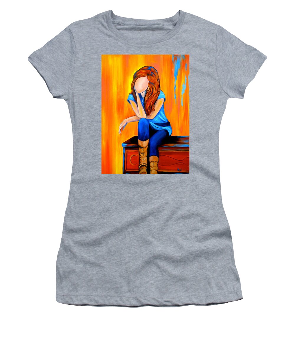 Southern Charm Women's T-Shirt featuring the painting Southern Charm by Debi Starr