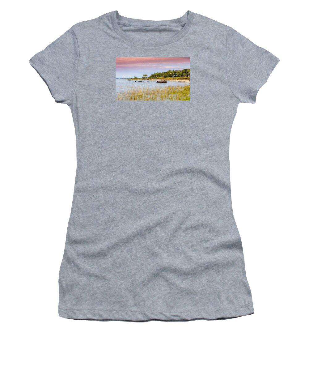 Sullivan's Island Women's T-Shirt featuring the photograph Southern Living - Sullivan's Island SC by Donnie Whitaker