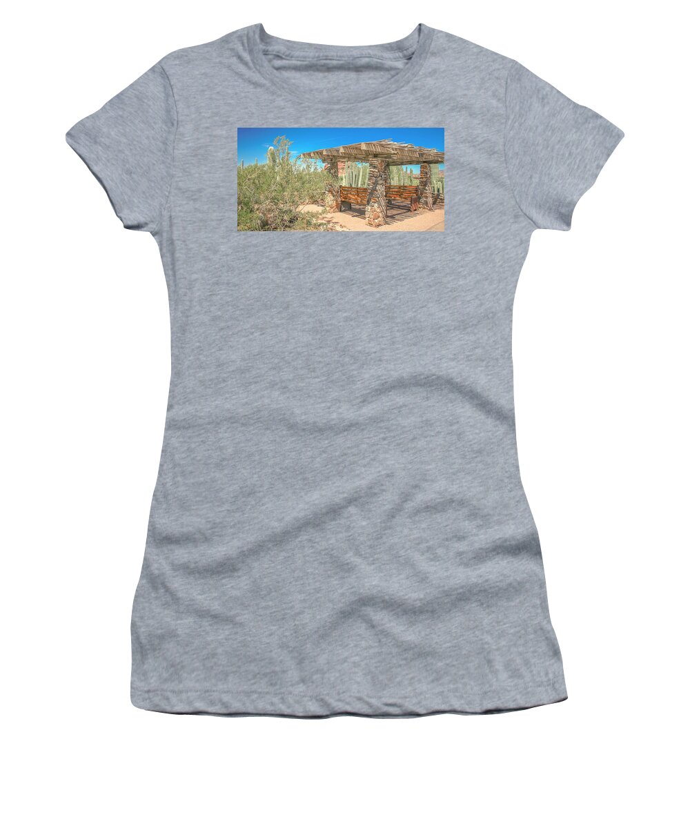 Picnic Women's T-Shirt featuring the photograph Southwest Picnic by Darrell Foster