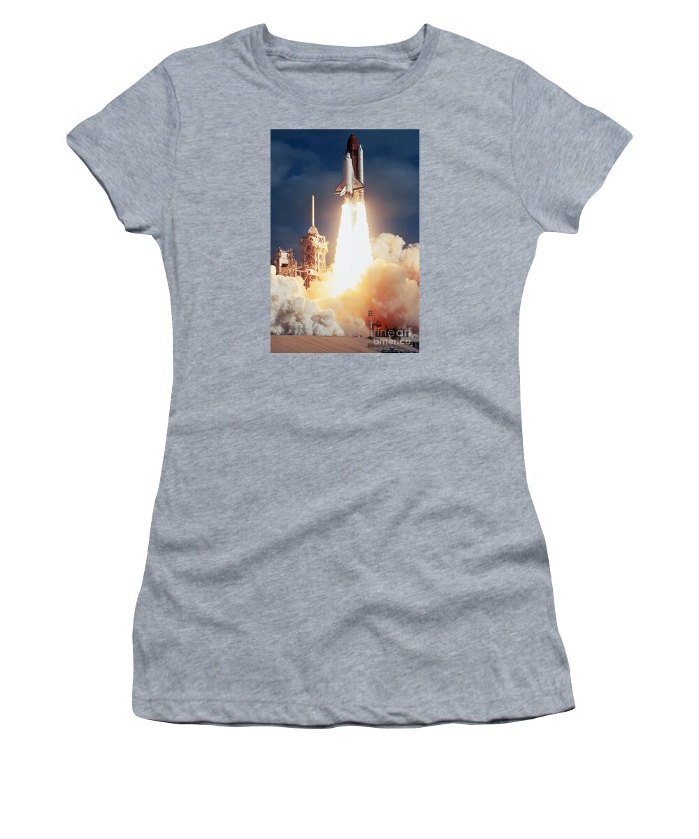 1990 Women's T-Shirt featuring the photograph Space Shuttle Launch by Granger