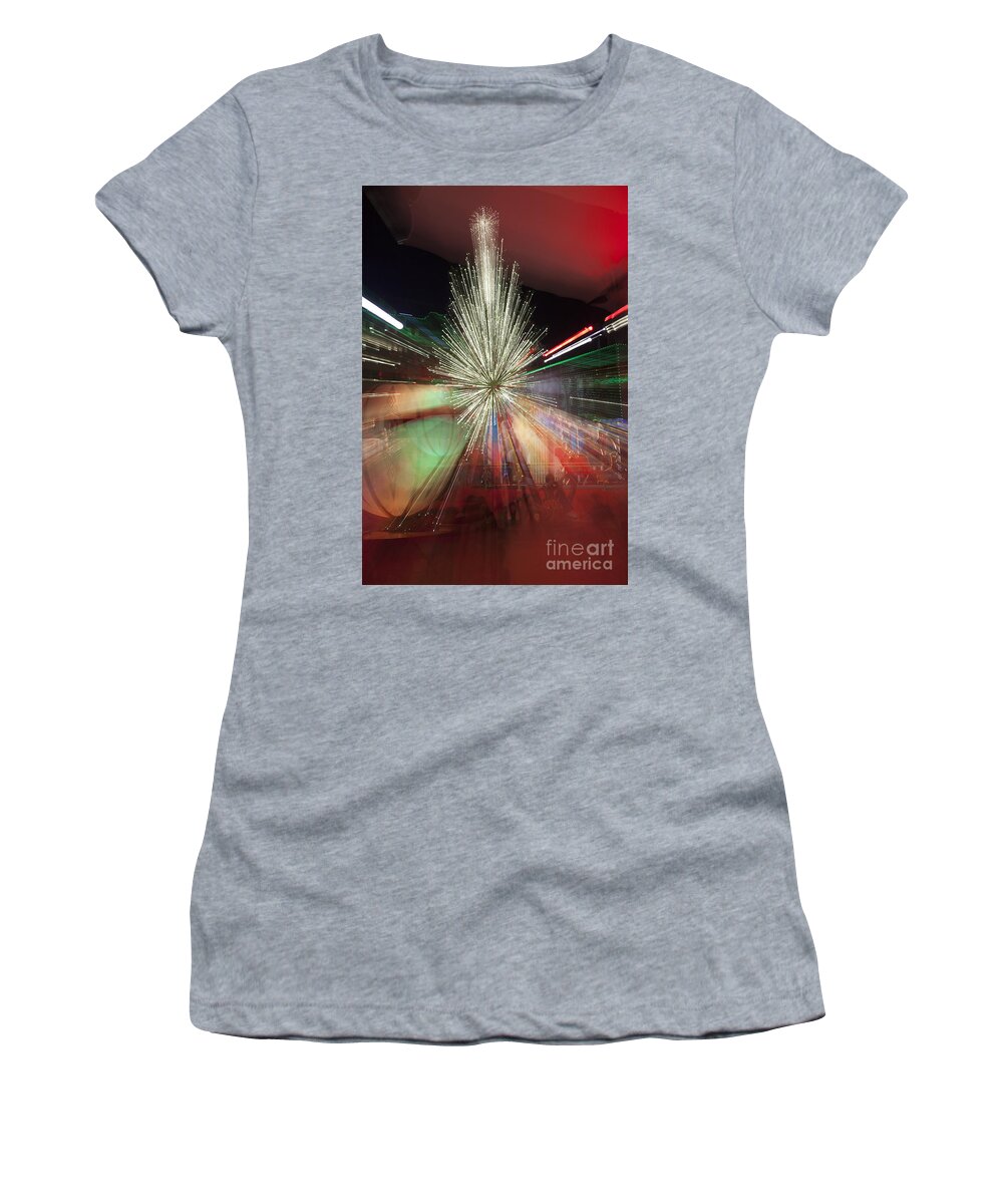 Tarrant County Courthouse Women's T-Shirt featuring the photograph Sparkle Abstract 9 by Greg Kopriva