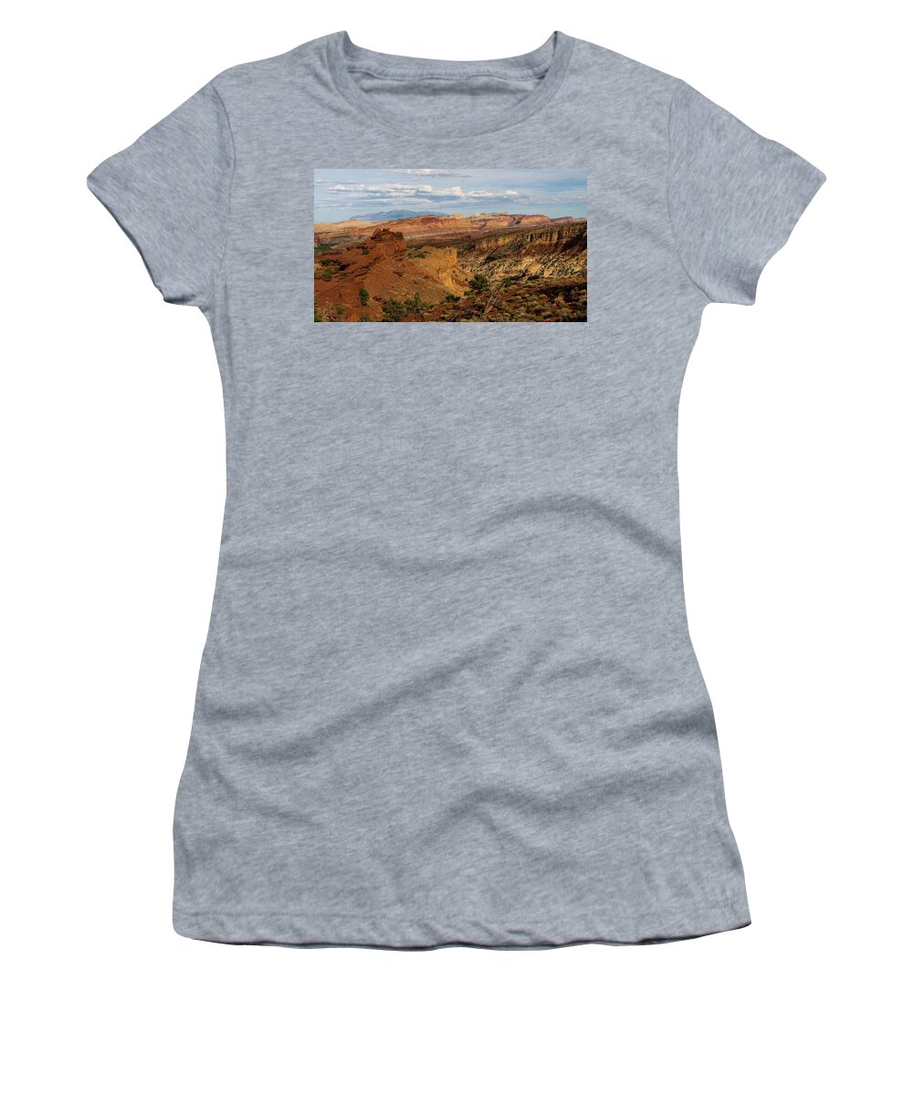Utah Women's T-Shirt featuring the photograph Spectacular Valley Capitol Reef National Park Utah by Lawrence S Richardson Jr