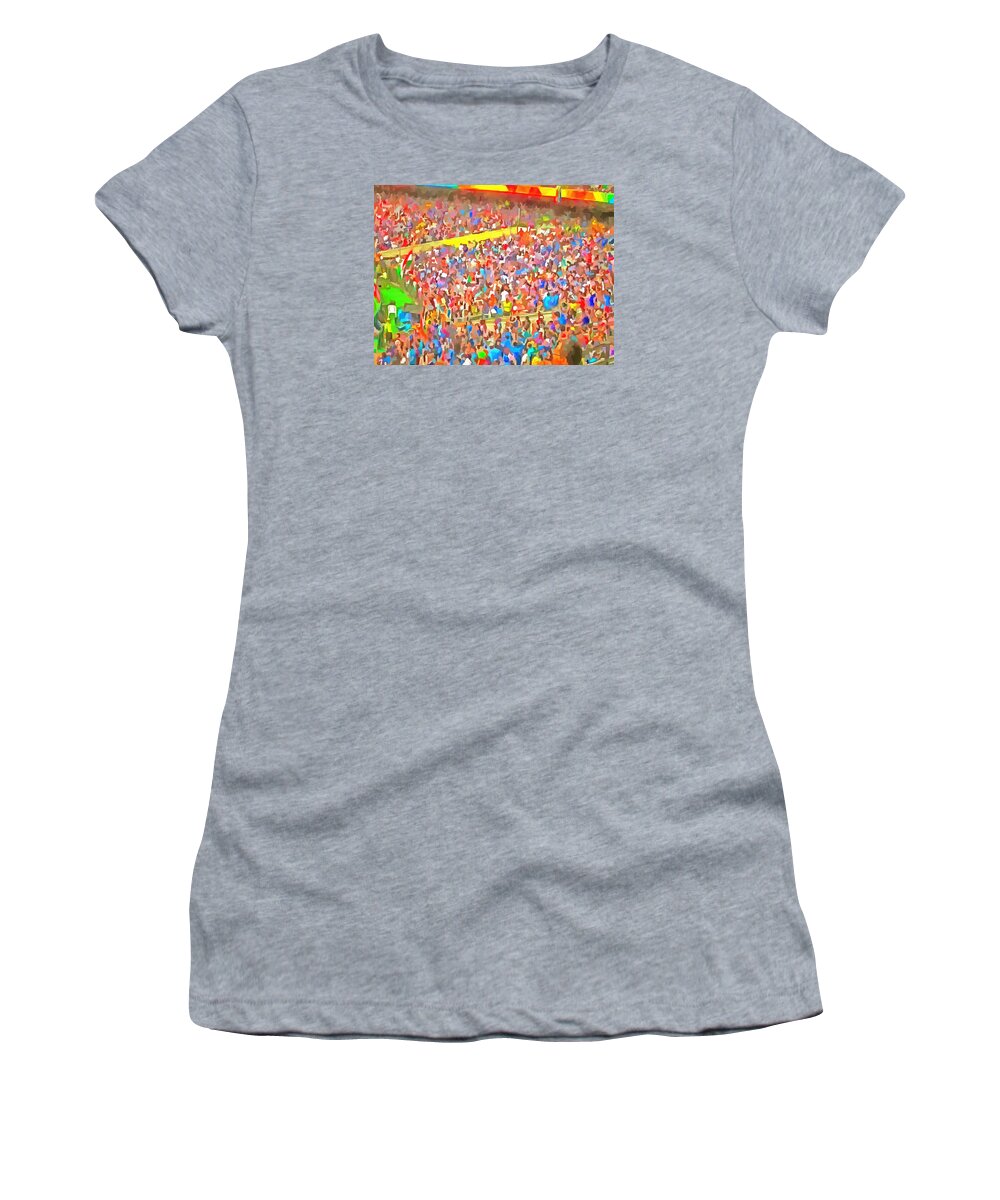 Spectators Women's T-Shirt featuring the photograph Spectators by Ashish Agarwal