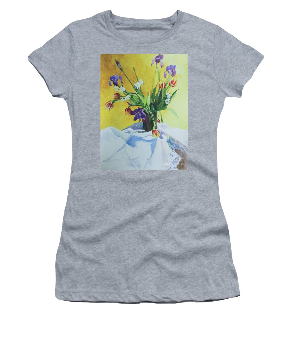 Bouquet Women's T-Shirt featuring the painting Spring Bouquet by Elizabeth Carr