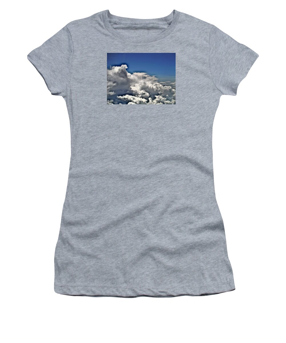 Spring Clouds 1 Women's T-Shirt featuring the photograph Spring Clouds 1 by Paddy Shaffer