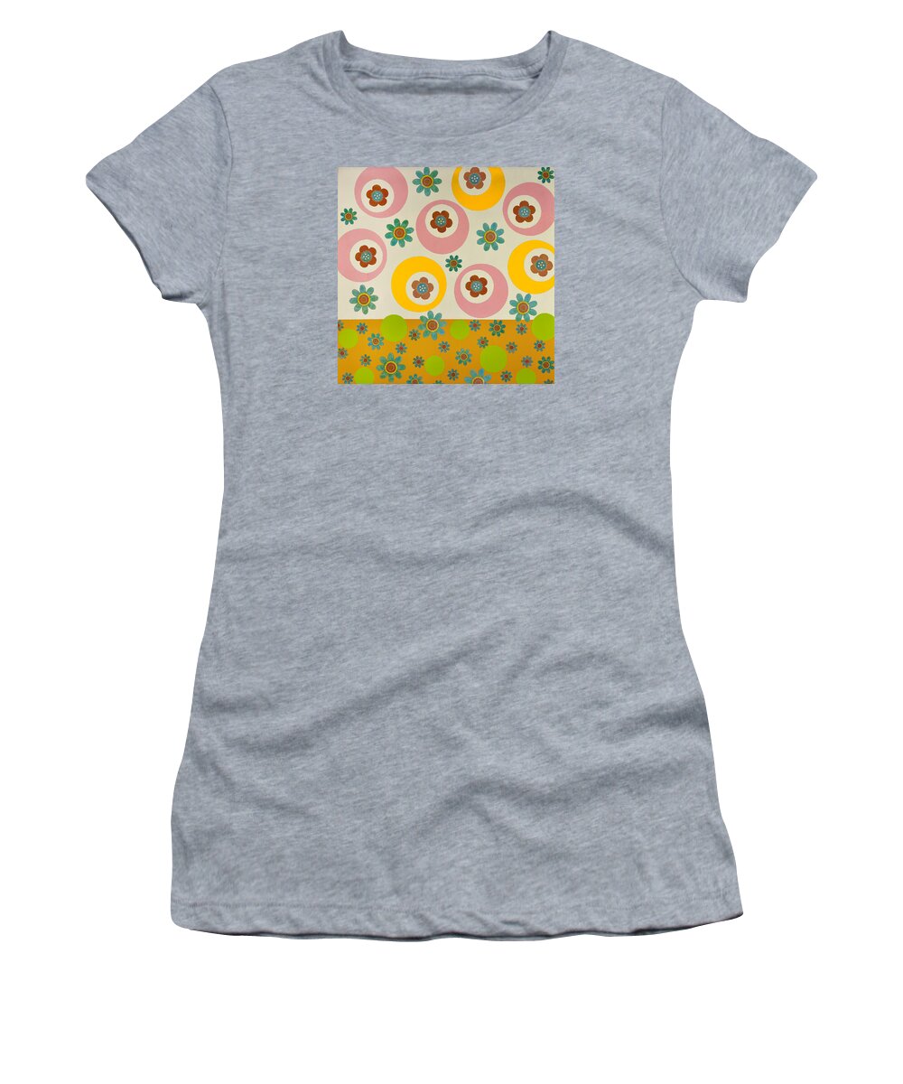 Meditation Women's T-Shirt featuring the mixed media Spring Delight by Gloria Rothrock