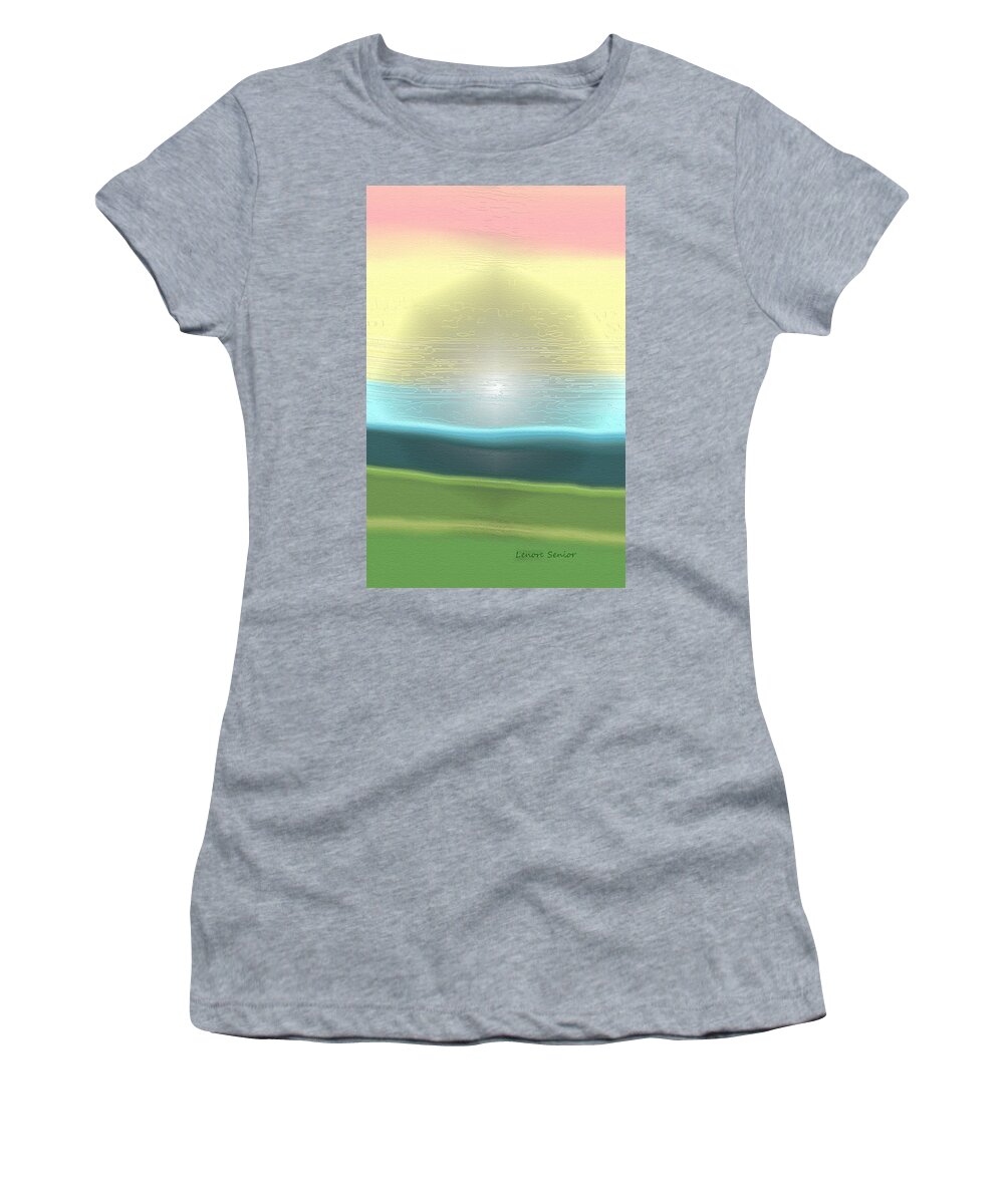 Abstract Women's T-Shirt featuring the painting Spring Dreams by Lenore Senior