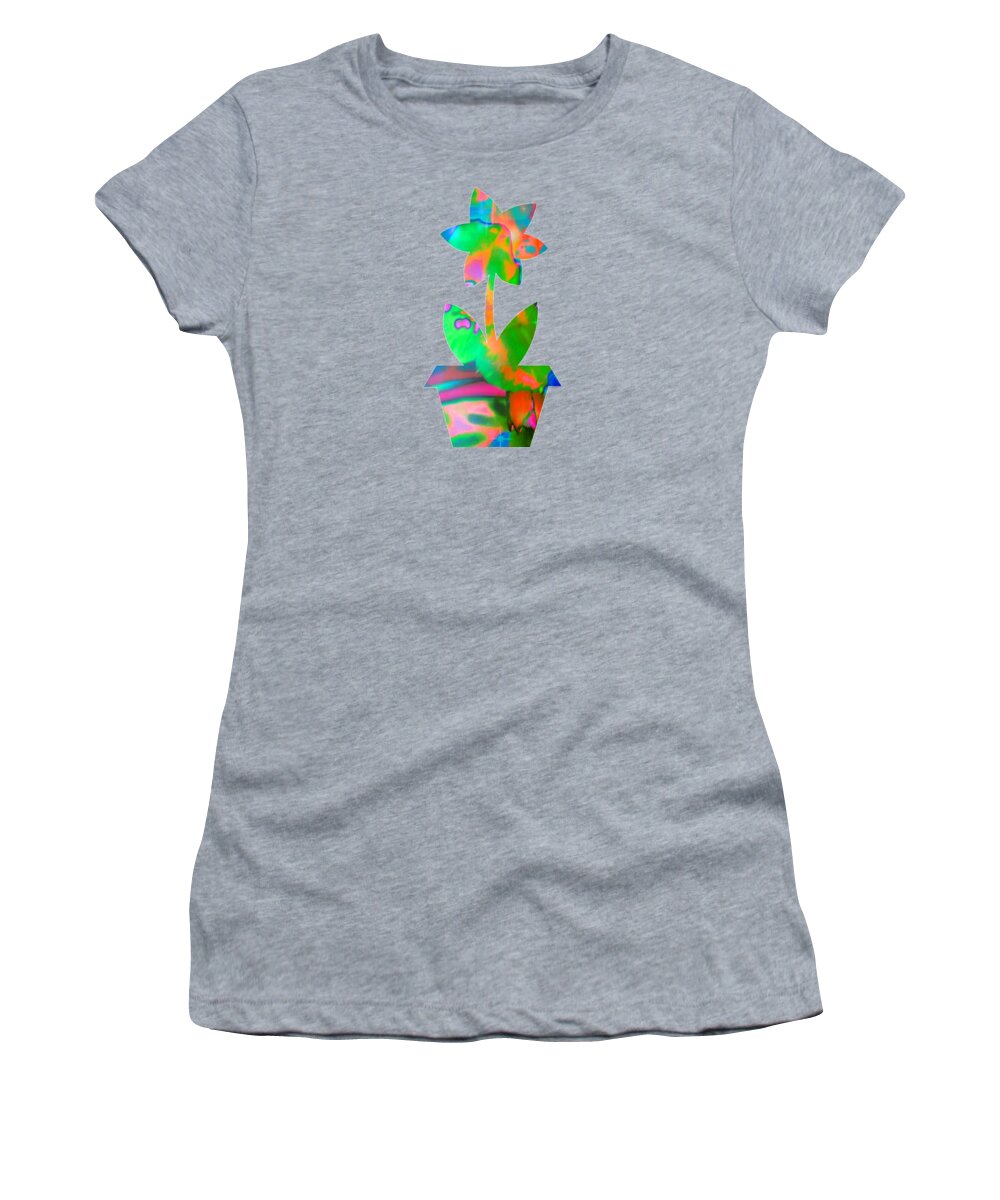 Flower Women's T-Shirt featuring the digital art Spring Fever by Rachel Hannah