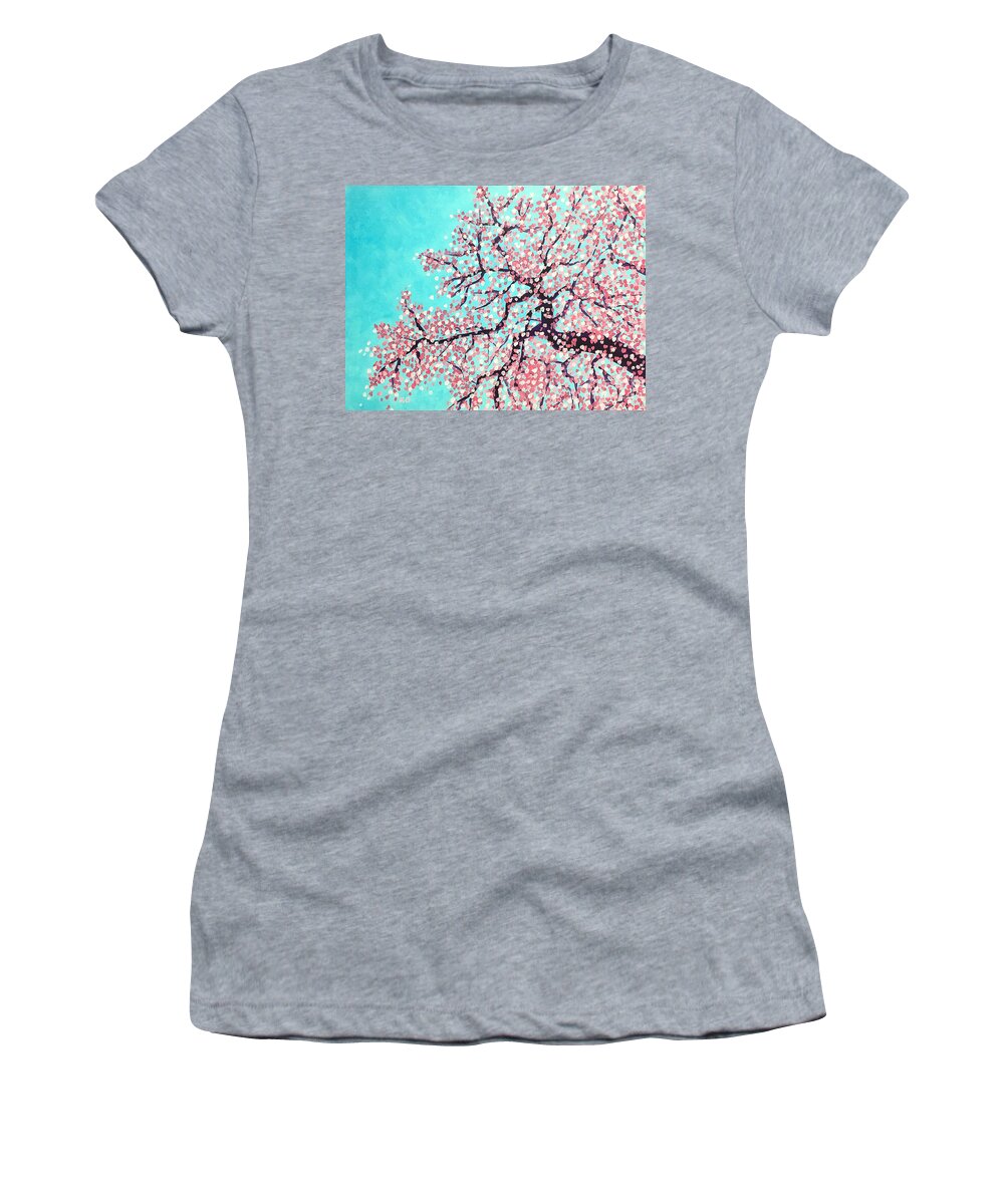 Nature Women's T-Shirt featuring the painting Spring by Wonju Hulse