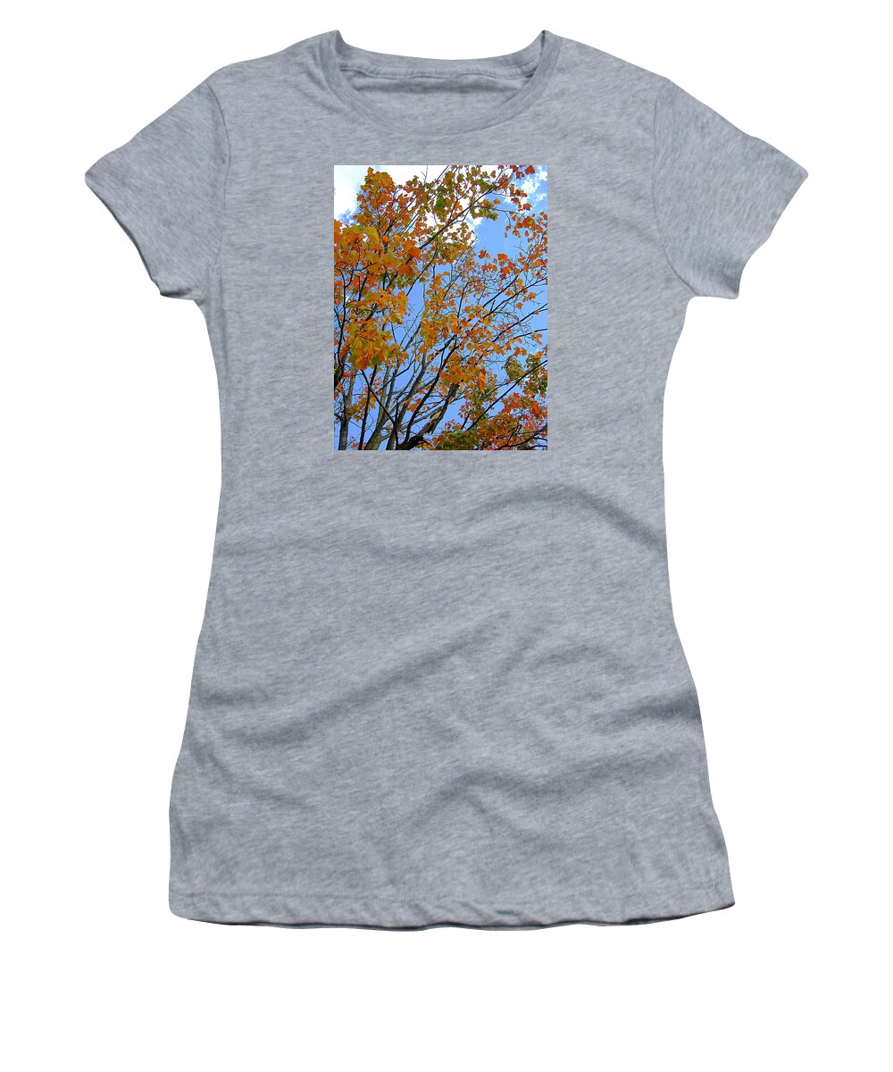 Guy Ricketts Art And Photography Women's T-Shirt featuring the photograph Sprinkles of Autumn by Guy Ricketts