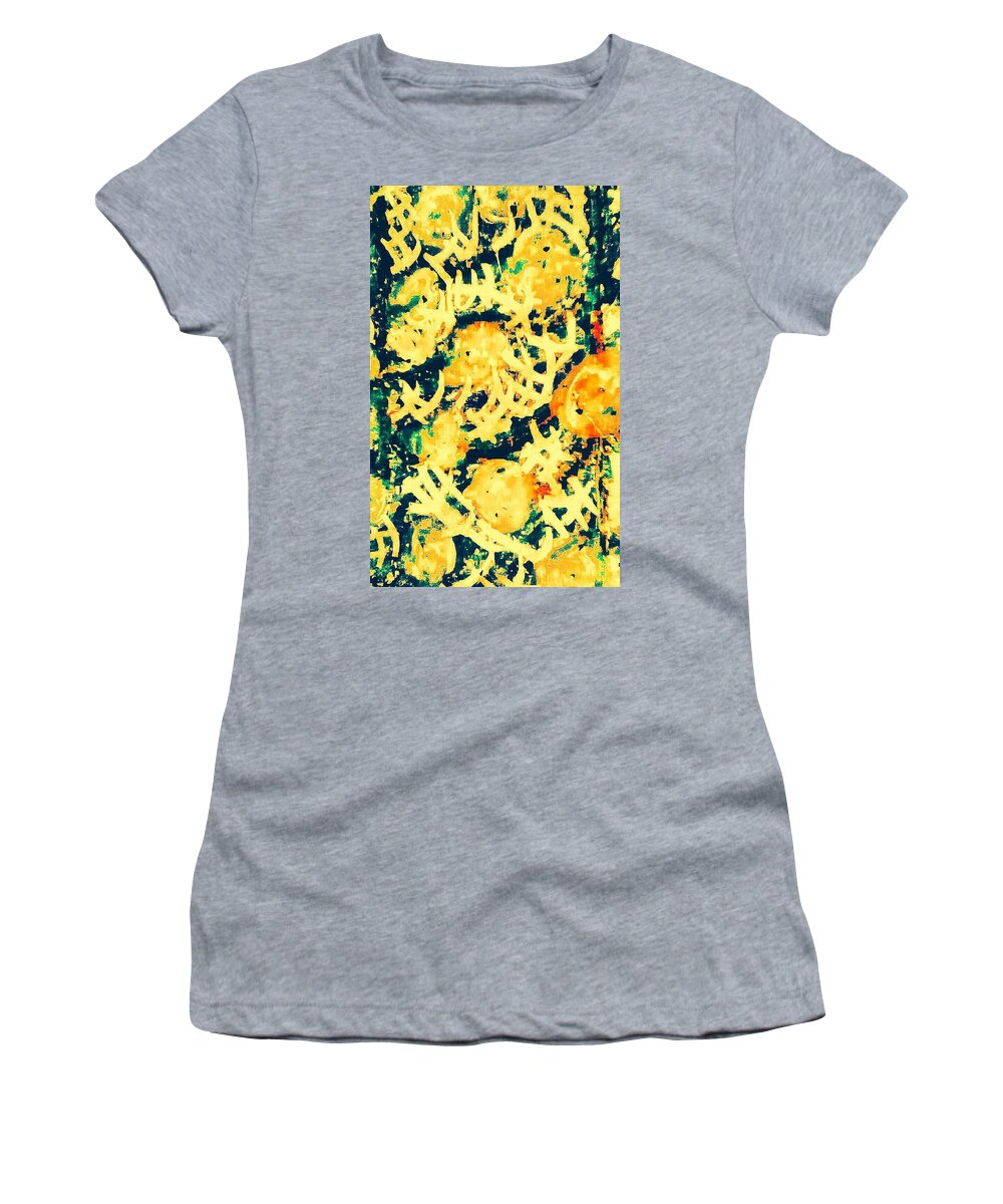 Sprouting Orange Women's T-Shirt featuring the pastel Sprouting Orange by Brenae Cochran