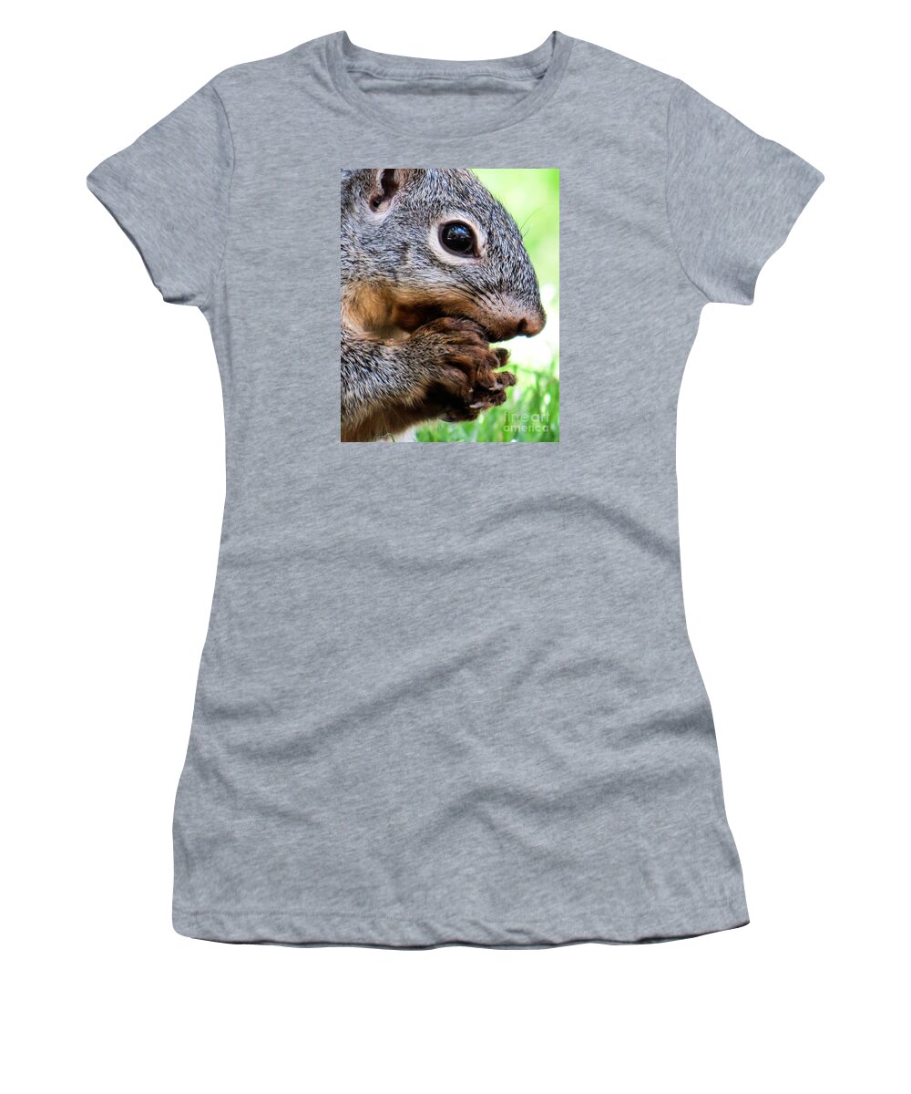 Nature Women's T-Shirt featuring the photograph Squirrel 3 by Christy Garavetto