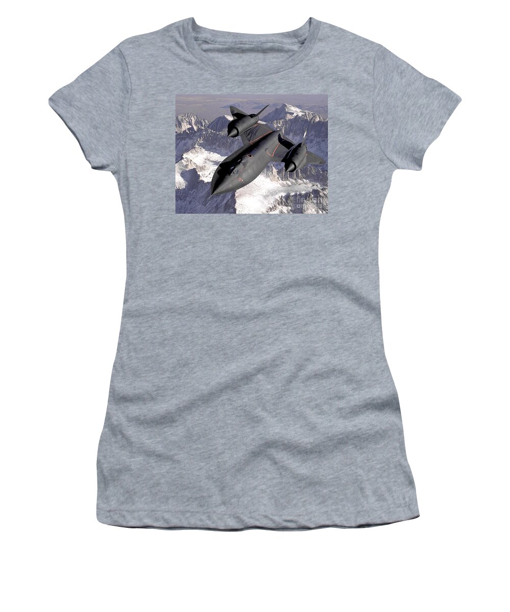 Science Women's T-Shirt featuring the photograph SR-71 Blackbird 1990s by NASA Science Source