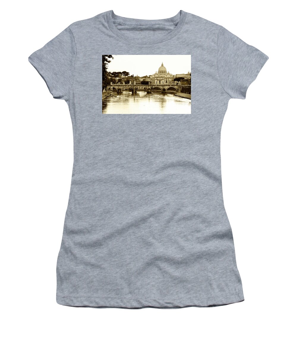 Building Women's T-Shirt featuring the photograph St. Peters Basilica by Mircea Costina Photography