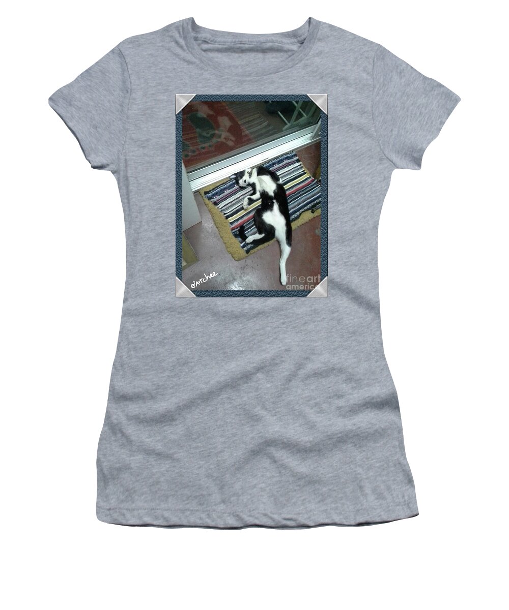 Gatchee Women's T-Shirt featuring the photograph Stand With One Leg by Sukalya Chearanantana