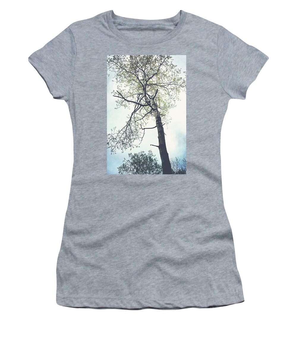Tall Tree Print Women's T-Shirt featuring the photograph Standing Glory Tree Print by Gwen Gibson