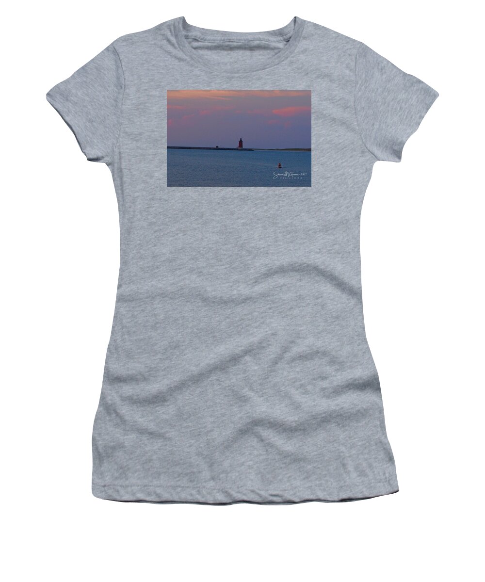 Sunset Women's T-Shirt featuring the photograph Standing in the Sunset by Shawn M Greener