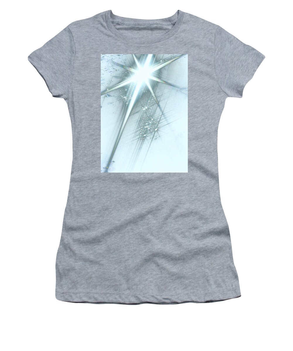 Star Of Wonder Women's T-Shirt featuring the digital art Star of Wonder by Ellen Henneke