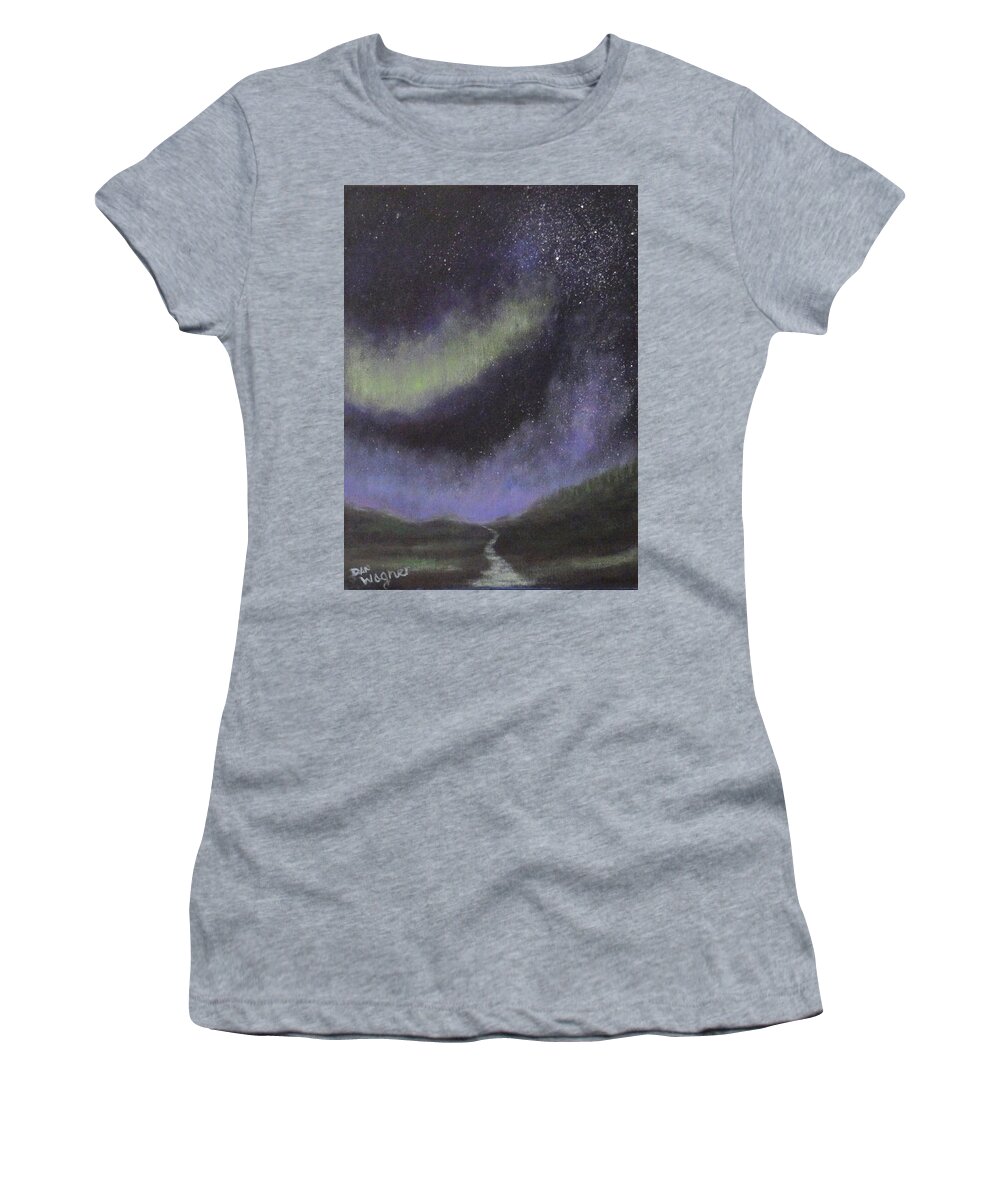 Star Women's T-Shirt featuring the painting Star Path by Dan Wagner
