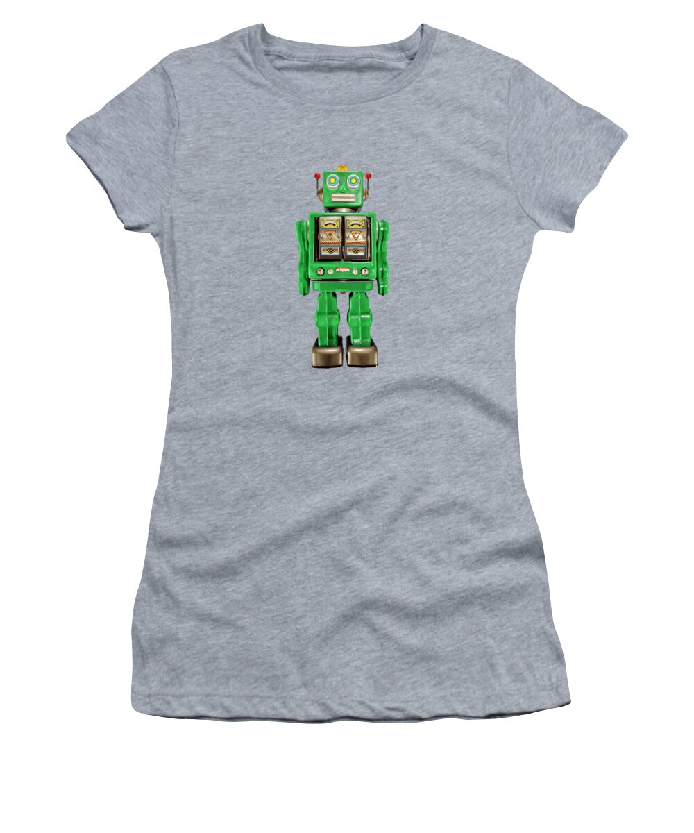 Classic Women's T-Shirt featuring the photograph Star Strider Robot Green by YoPedro