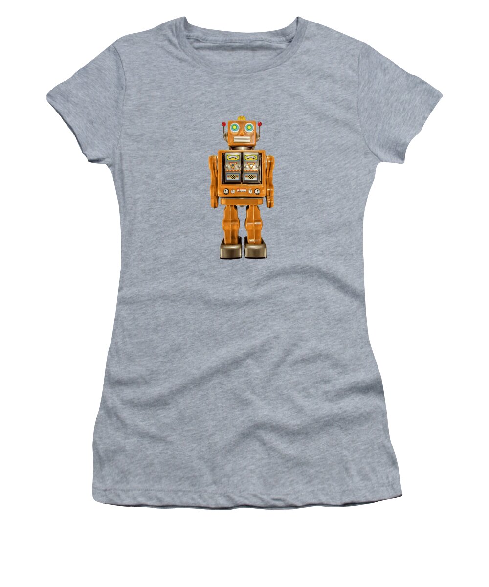Classic Women's T-Shirt featuring the photograph Star Strider Robot Orange by YoPedro