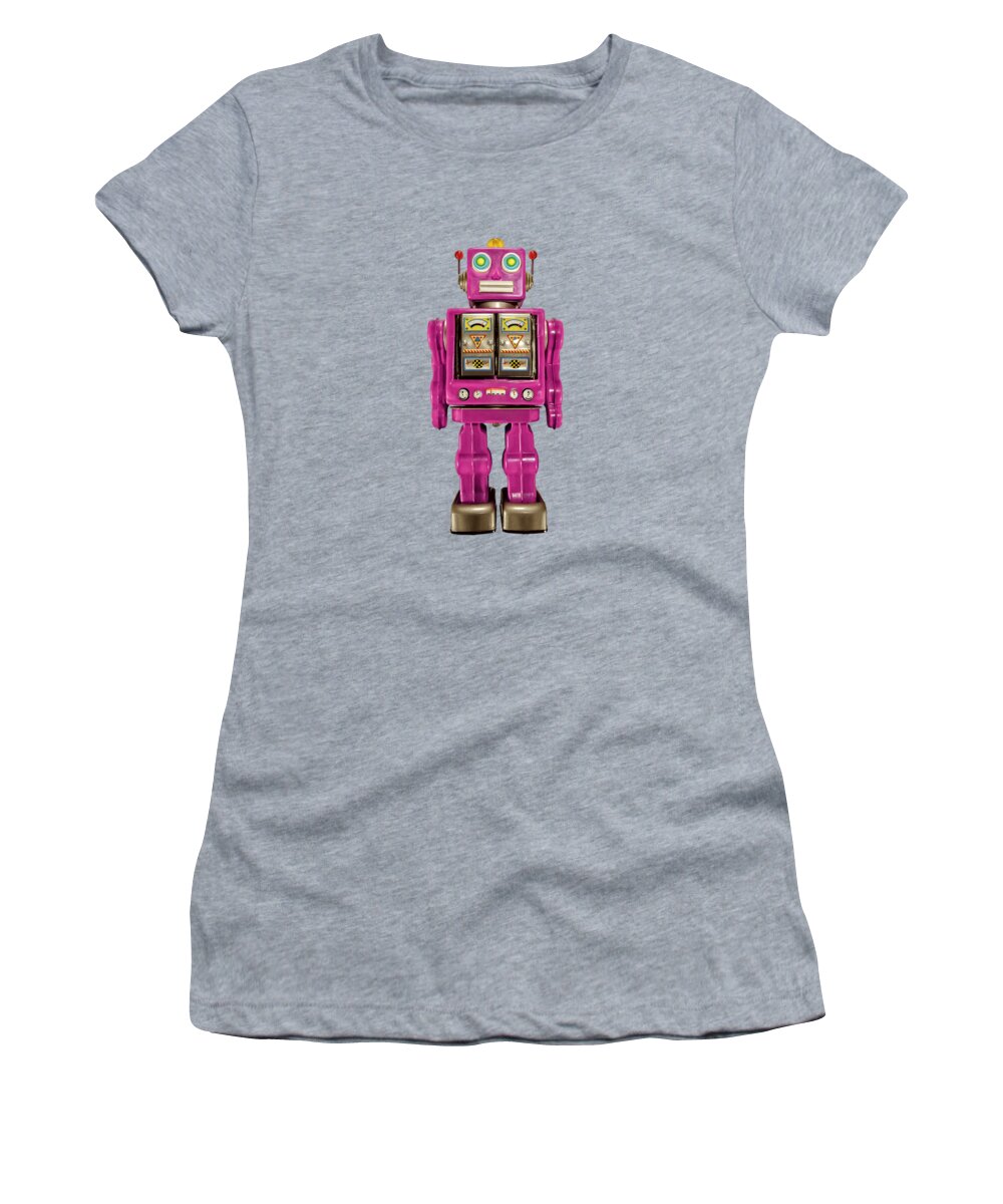 Classic Women's T-Shirt featuring the photograph Star Strider Robot Pink by YoPedro