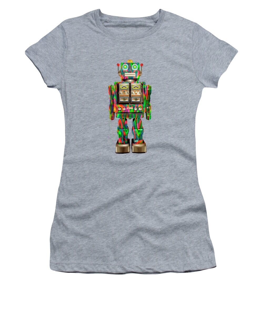 Art Women's T-Shirt featuring the photograph Star Strider Robot Psyc by YoPedro