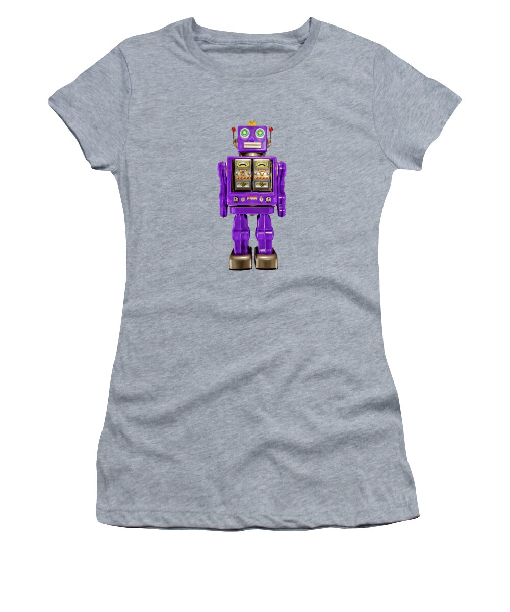 Classic Women's T-Shirt featuring the photograph Star Strider Robot Purple by YoPedro