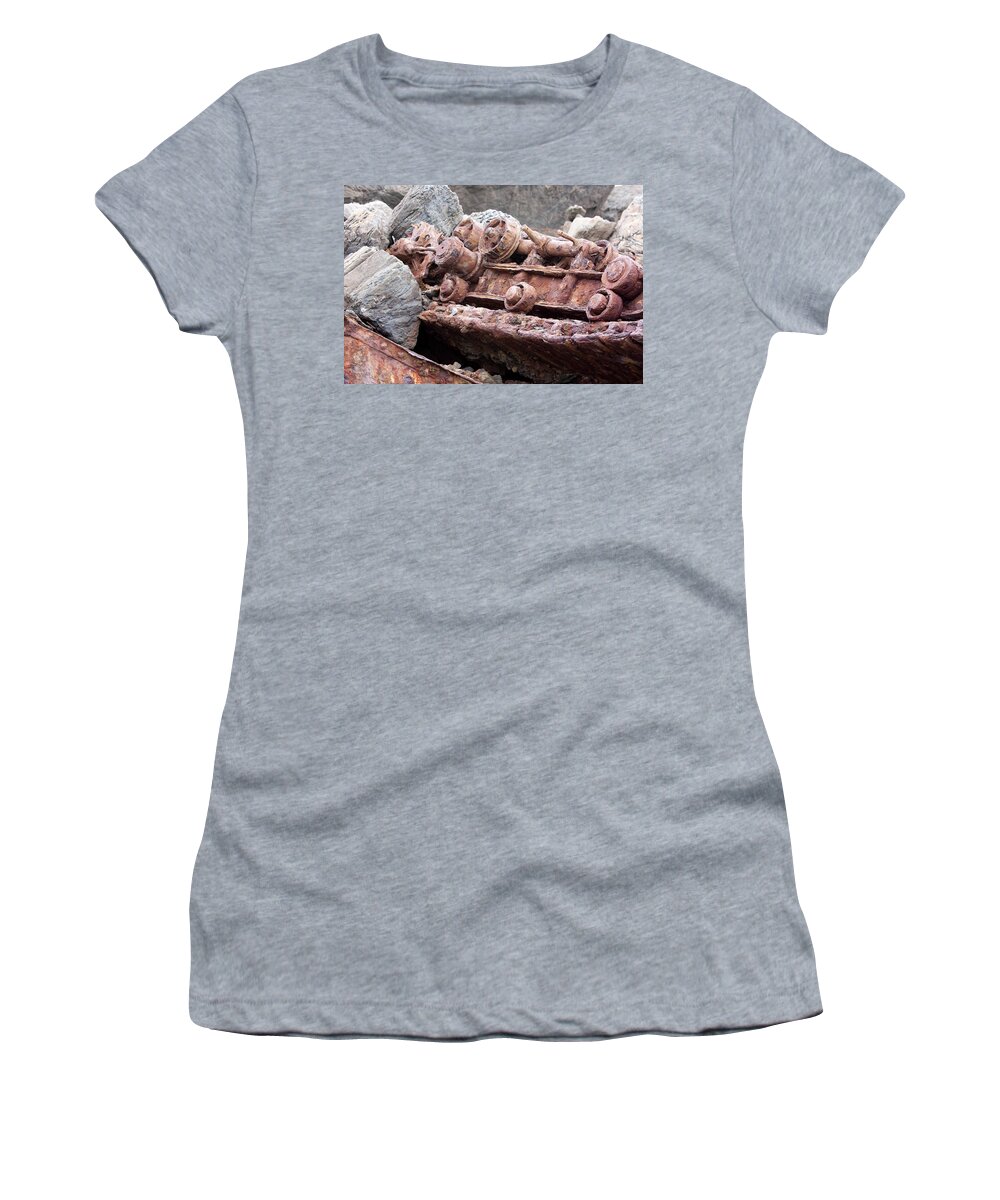 Railway Chassis Women's T-Shirt featuring the photograph Steam Shovel Number Four by Kandy Hurley