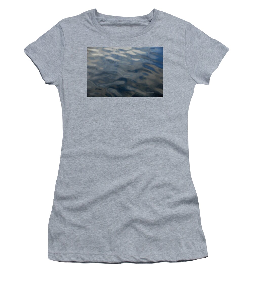 Water Women's T-Shirt featuring the photograph Steel Blue by Donna Blackhall