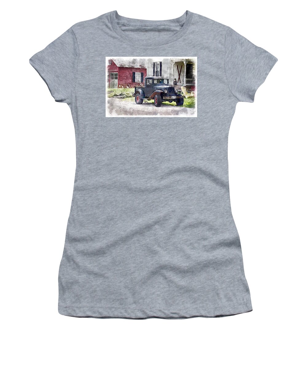 Old Women's T-Shirt featuring the photograph Stepping Back by Tricia Marchlik