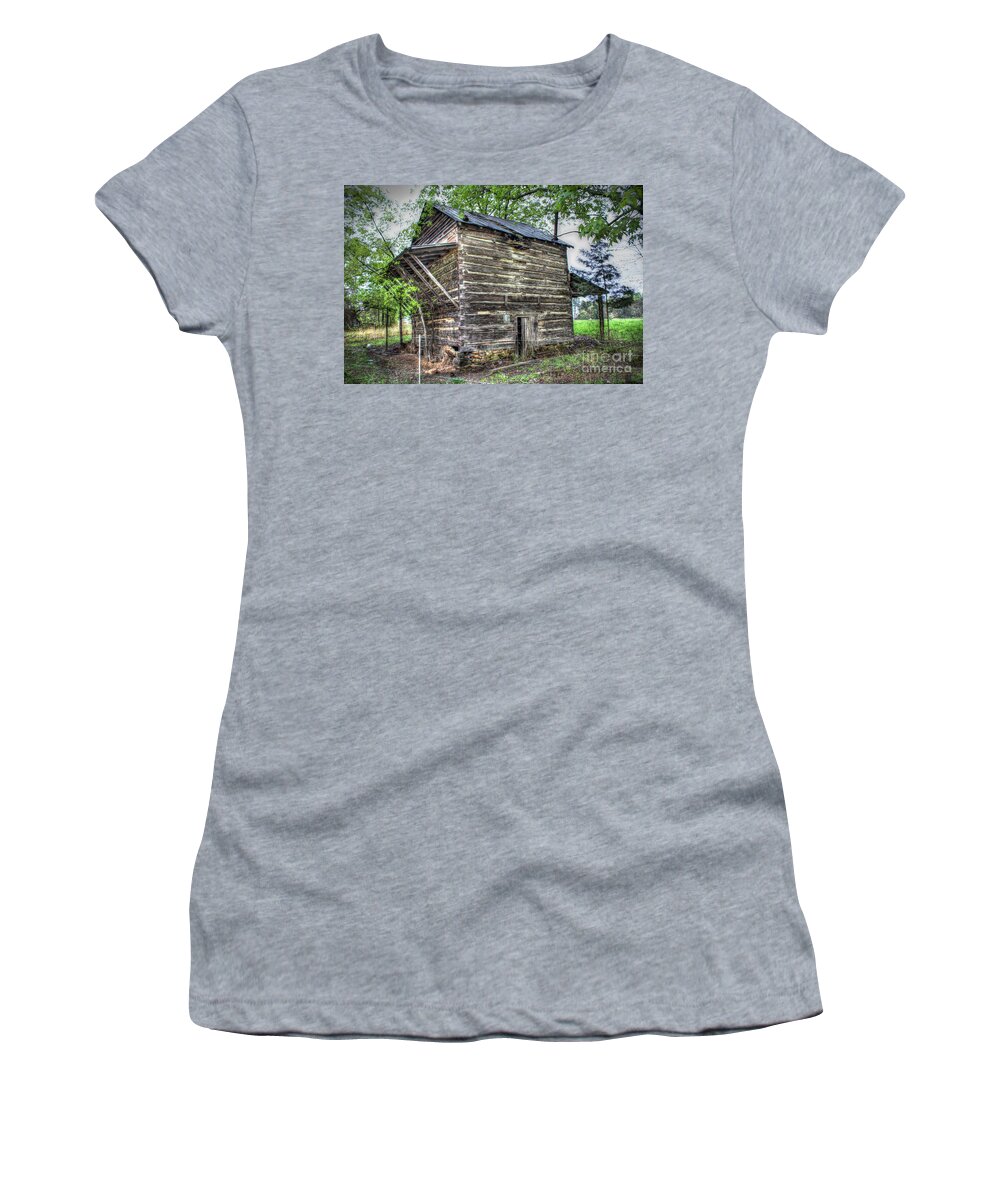Abandoned Women's T-Shirt featuring the digital art Storehouse by Dan Stone