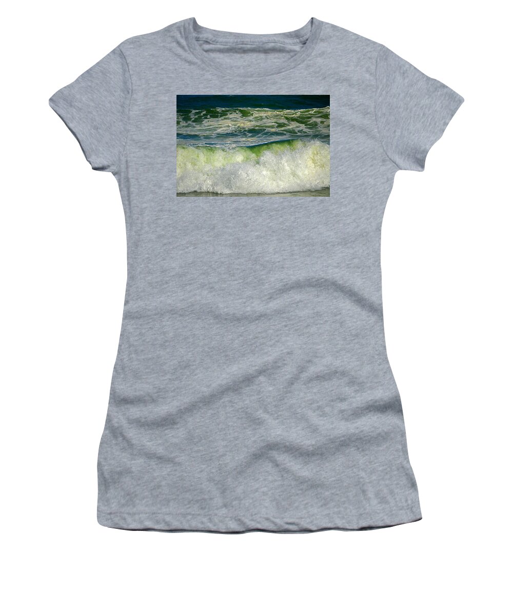 Ocean Women's T-Shirt featuring the photograph Ocean Storm by Dianne Cowen Cape Cod Photography