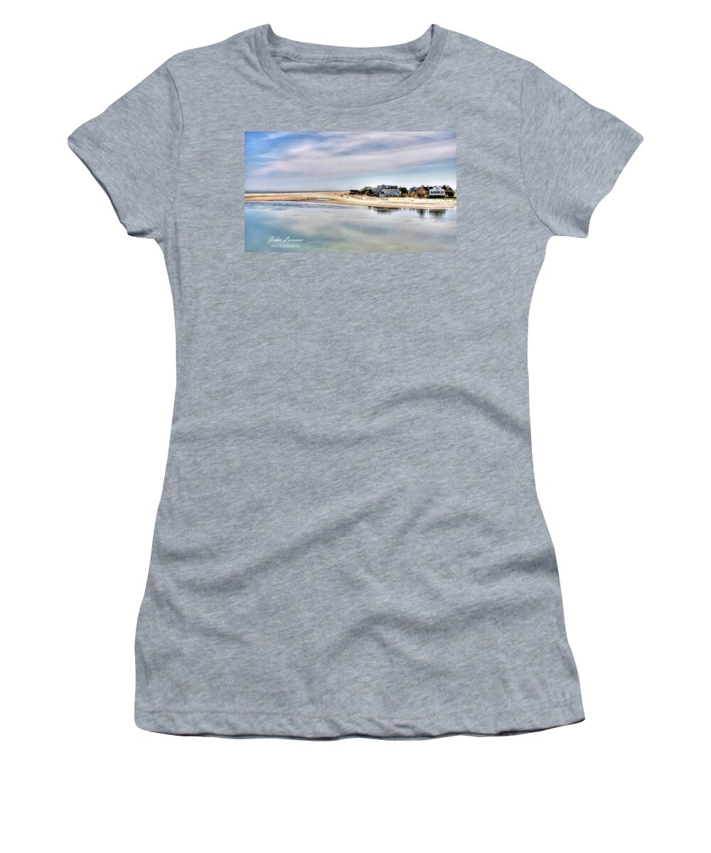 Ocean Women's T-Shirt featuring the photograph Strathmere by John Loreaux