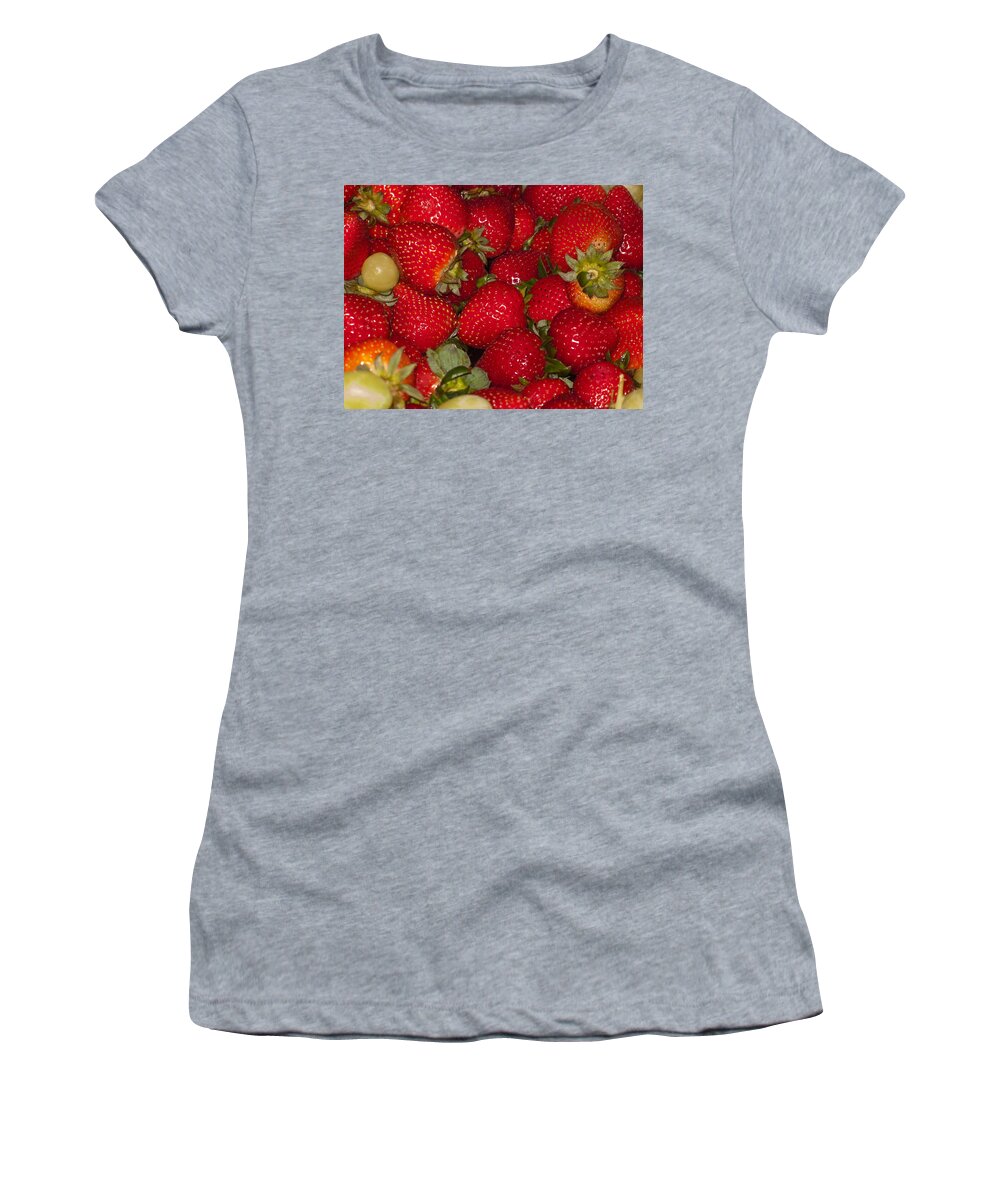 Food Women's T-Shirt featuring the photograph Strawberries 731 by Michael Fryd